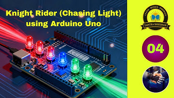 Knight Rider | Chasing Light using Arduino Uno | Arduino IDE Code | Tinkercad Simulation | Circuit