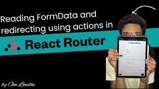 #6 Redirects and FormData in the action of the React Router Form #reactrouter #reactjs #omlondhe