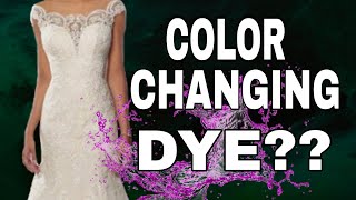 I made a COLOR-CHANGING Wedding Dress
