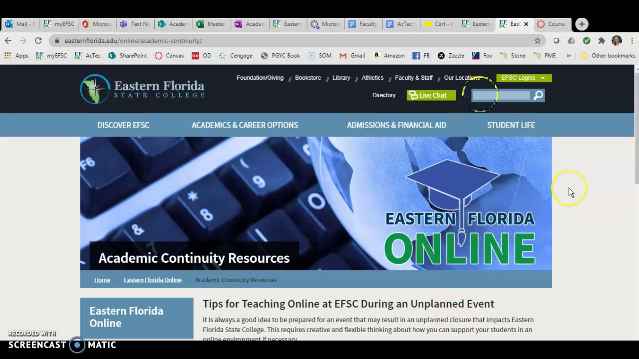 Academic Technology Overview - Fall 2020 Welcome Back