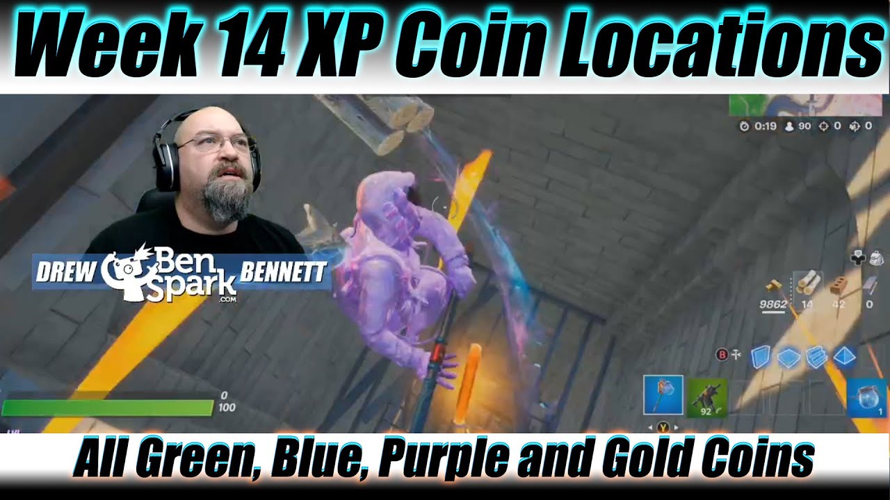 Fortnite Week 14 XP Coin Locations! (Season 5 Week 14 XP Coin Guide) ALL LOCATIONS!