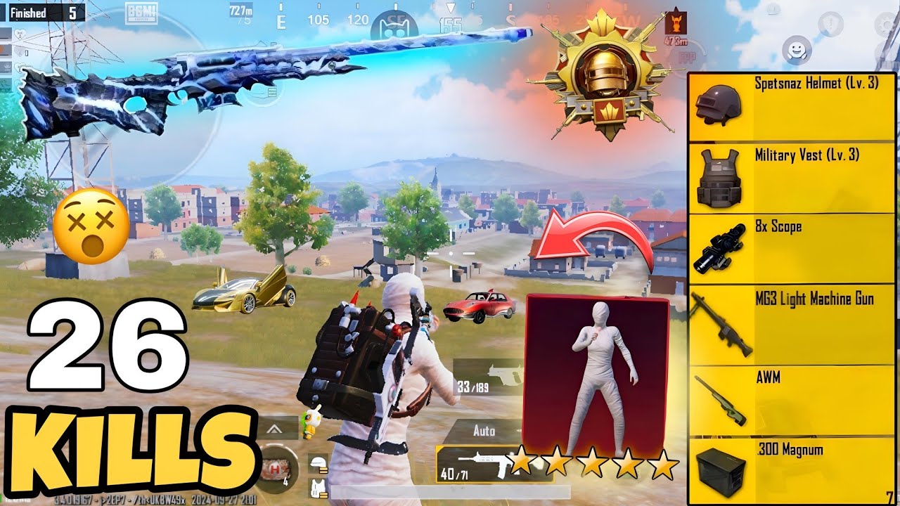 26 KILLS 🥵 !! SOLO VS SQUAD FULL RUSH GAMEPLAY 🔥 || PUBG MOBILE NEW 3.4 ...