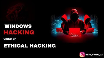 Windows Hacking | Access System | System Hacking | Ethical Hacking | Kali Linux | #darkhorse