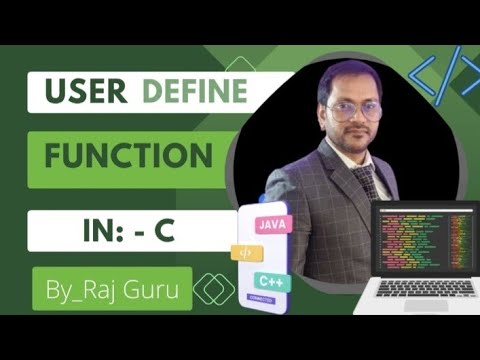 User define function in c language |part of function #c #trending #raj ...