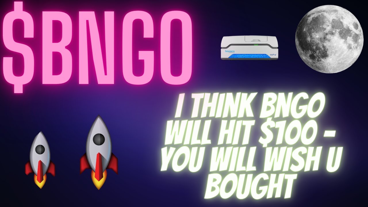 I'm About To Buy More $BNGO Stock