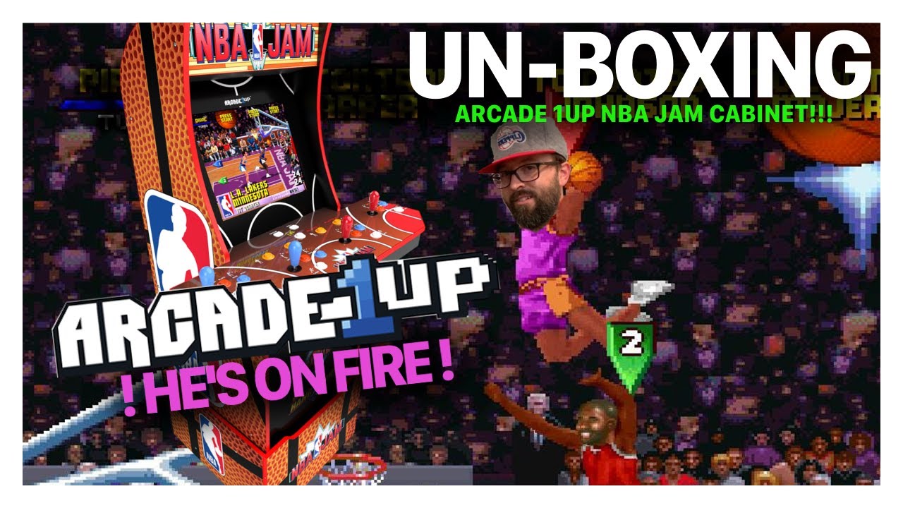 Un-Boxing: NBA Jam Arcade 1up FOUR PLAYER CABINET w/WiFi !!