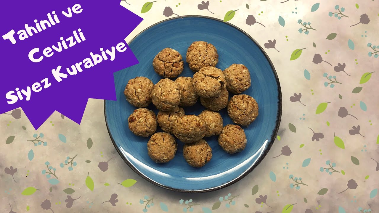 TAHİNLİ CEVİZLİ SİYEZ KURABİYE!