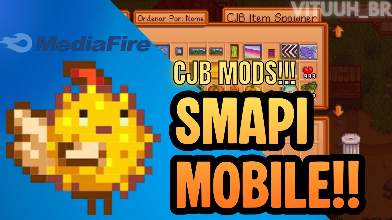 COMO BAIXAR SMAPI + MODS CJB NO ANDROID!! 🐓✅