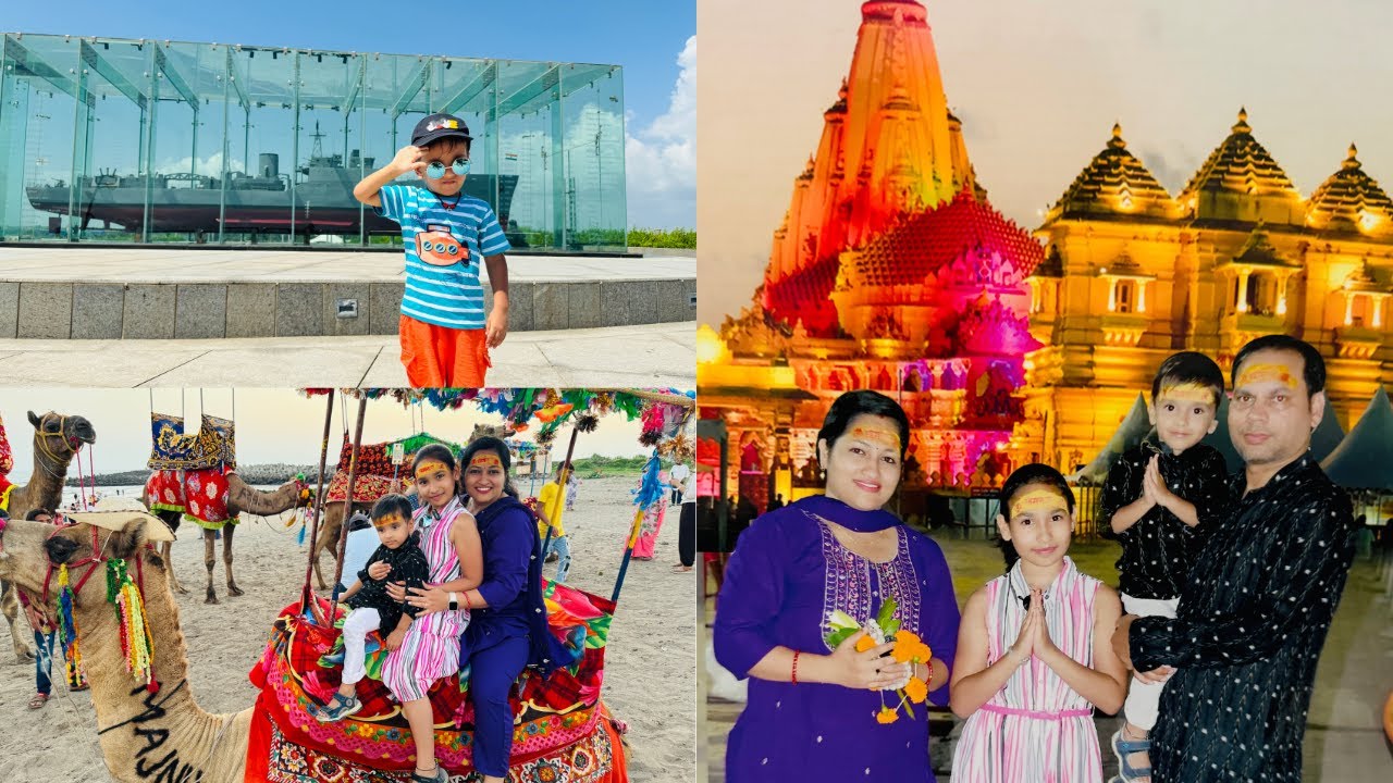 Bangalore to Gujarat Ep-5 🚗✨ | Exploring Somnath Temple & INS Khukri Memorial, Diu | Garba Dance