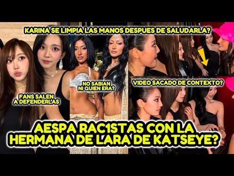 AESPA ACCUSED OF RACISM AGAINST LARA DE KATSEYE'S SISTER ○DO THEY WASH THEIR HANDS AFTER TOUCHING...