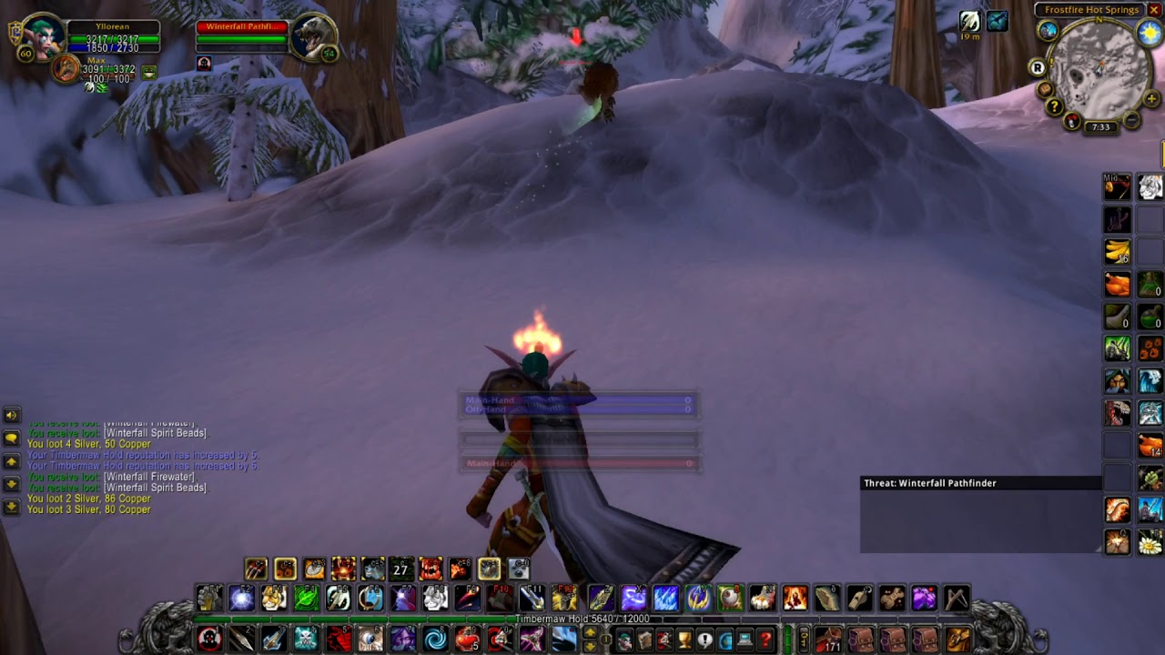 Farming in Winterspring - Frostfire Hot Springs 13 - Wow Classic ...