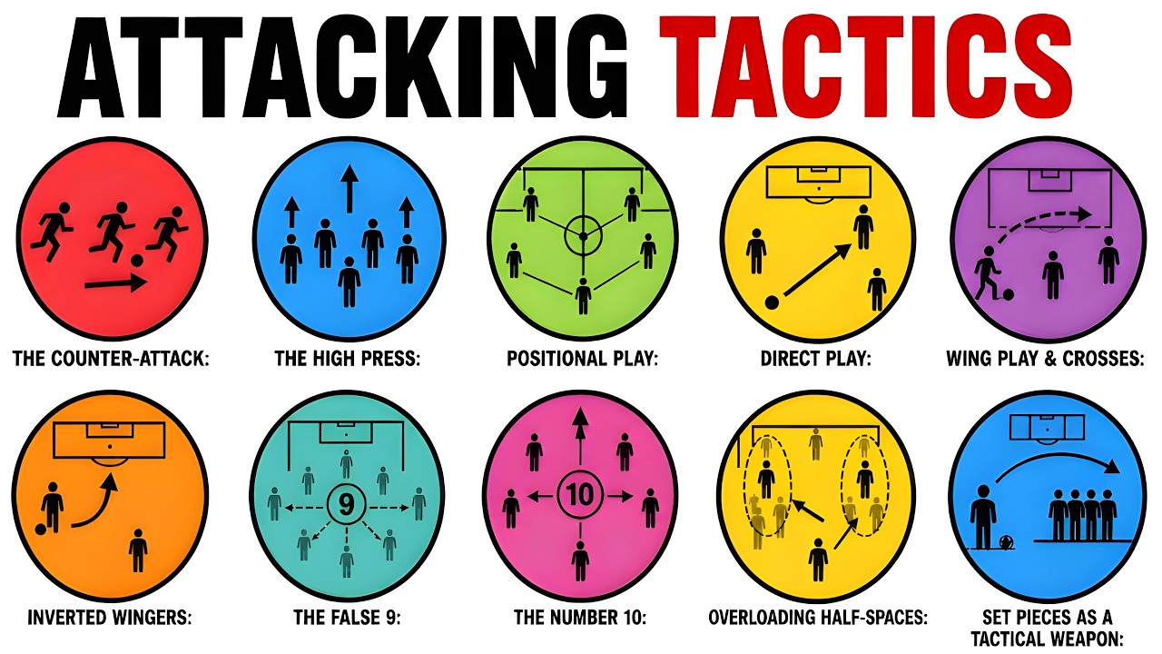 Every Type Of Football Attacking Tactics Explained