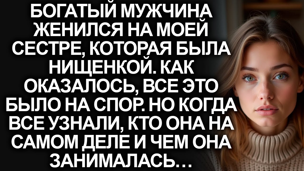 Миллионер женился на моей нищей сестре на спор. Но когда все узнали, кто она…