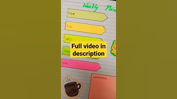 Weekly planner | Full video in description #simplynotes #shorts #trending #neet #iitjee #motivation