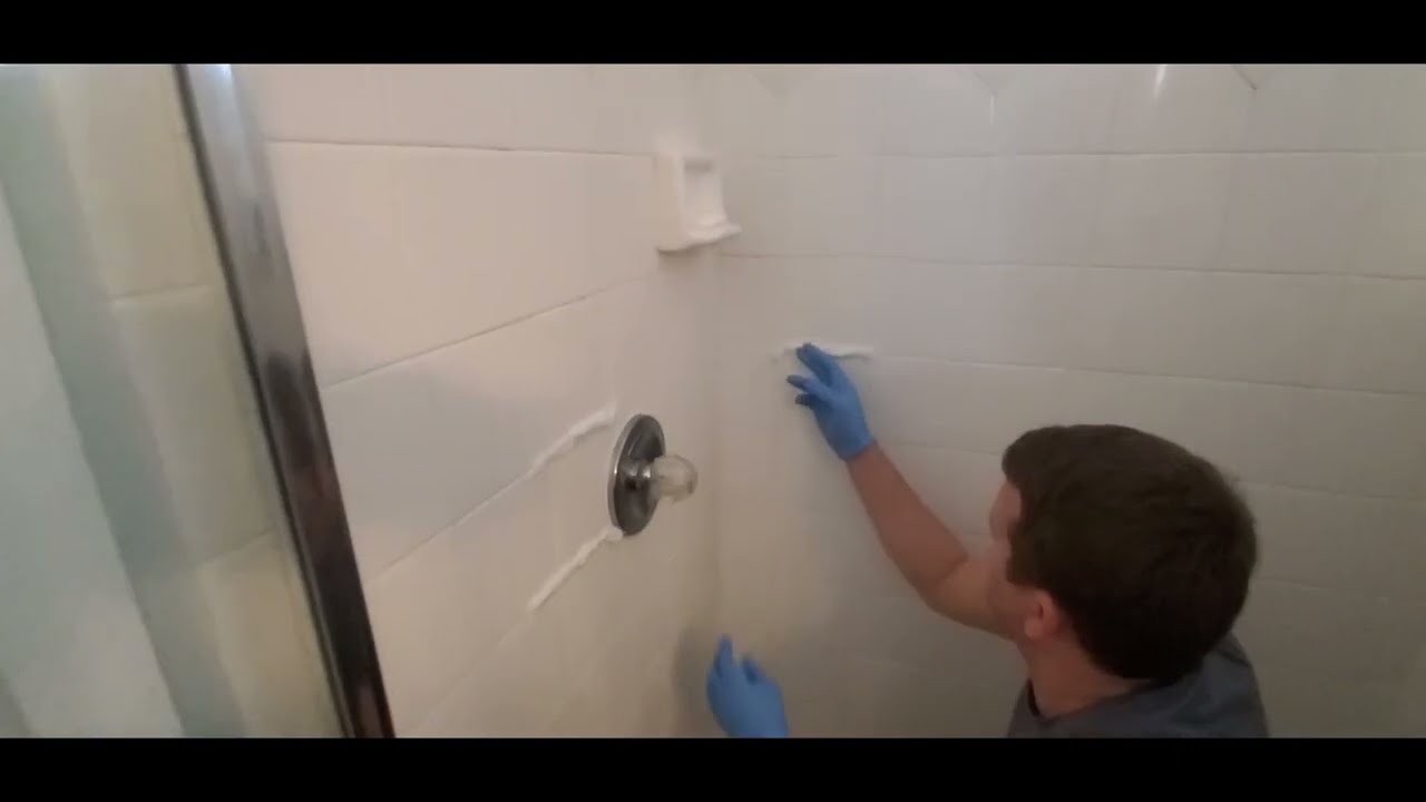 How to remove black mold from shower stalls and caulking with slow