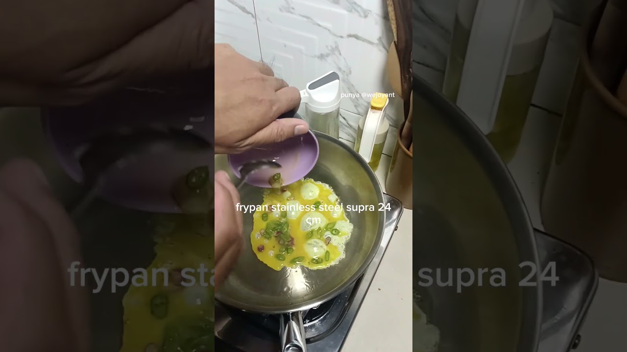 Supra stainless steel wajan sehat anti lengket tanpa lapisan teflon