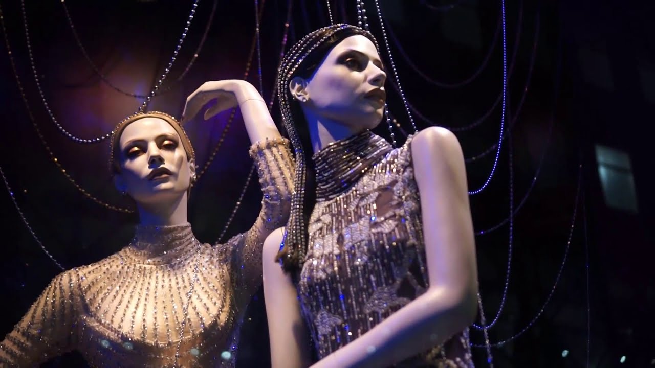Sachs Fifth Avenue Christmas Windows with a Flair for Fashion