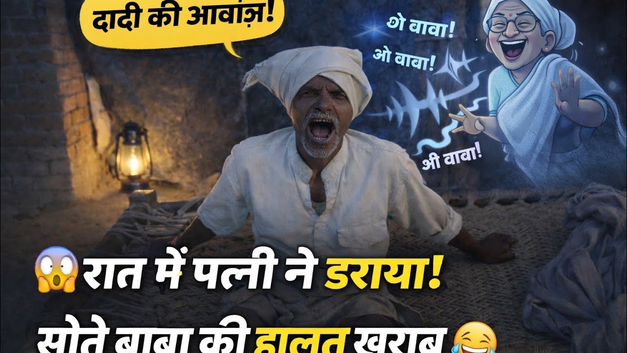 रात में दादी की आवाज से बाबा परेशान 😂 | Village Funny Sound Prank video 