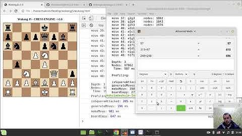 Profiling javascript CHESS ENGINE to reveal the most time consuming functions