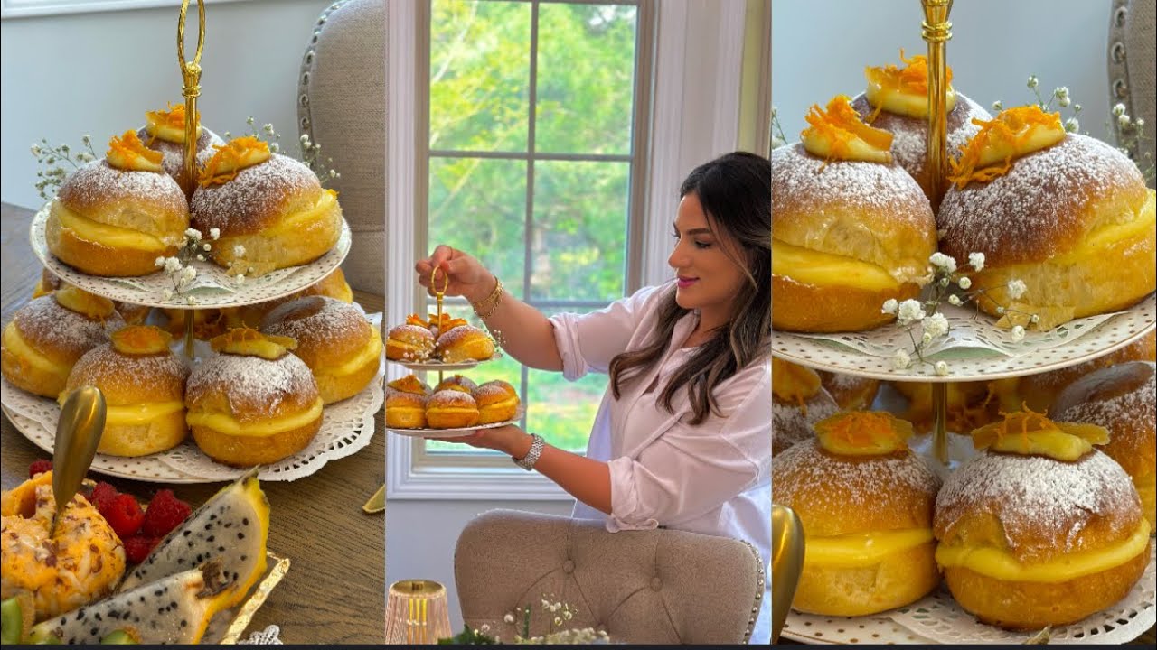 ضروري تجربها 😳خيااااال بريوش بكريمة البرتقال brioche with orange 🍊 cream