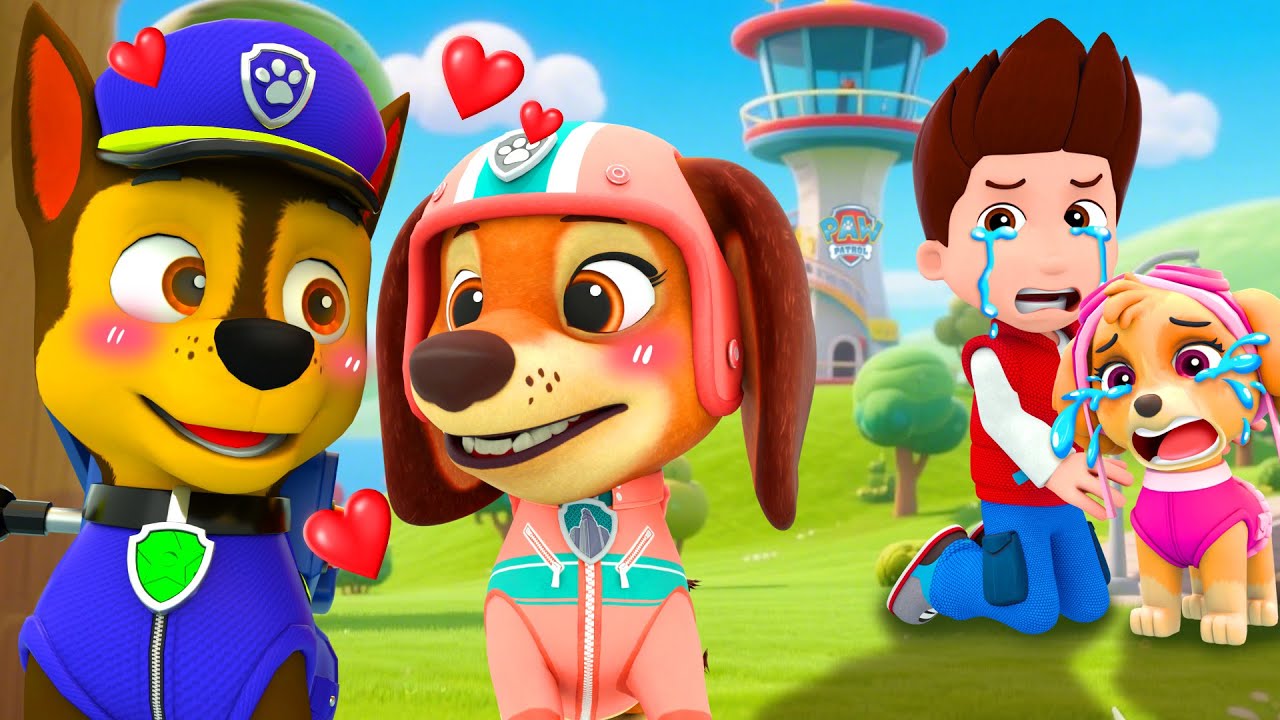 Chase Fall In Love Liberty! - Skye Don't Cry | Paw Patrol Ultimate Rescue | Rainbow Friend 3