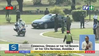 13th NATIONAL ASSEMBLY - CEREMONIAL OPENING OF 1ST SESSION President Hakainde Motorcade
