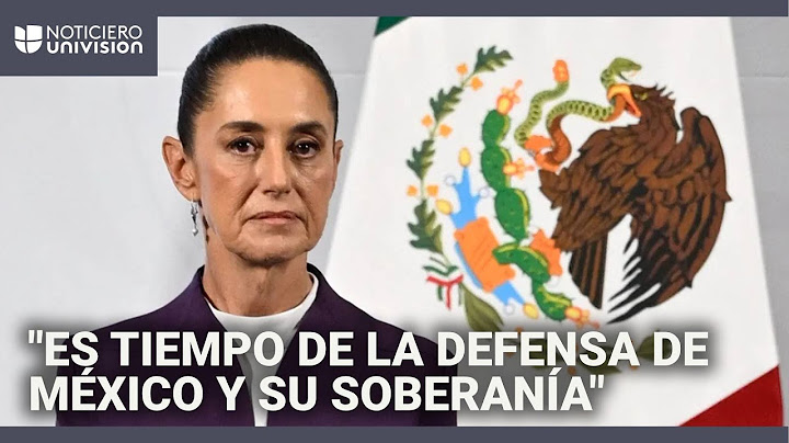 Sheinbaum dice que prepara respuesta a los aranceles de Trump: "Es tiempo de la defensa de México"