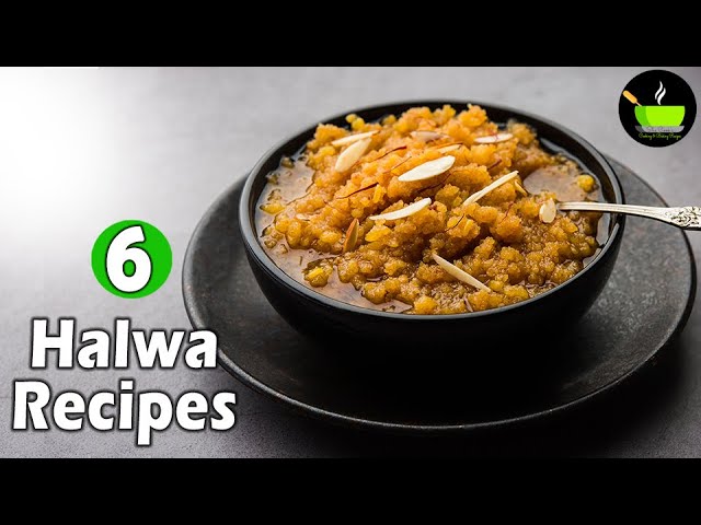 6 हलवा रेसिपी | 6 halwa recipes | Indian Dessert Recipes | Halwa Recipes | Indian Halwa Varieties | She Cooks