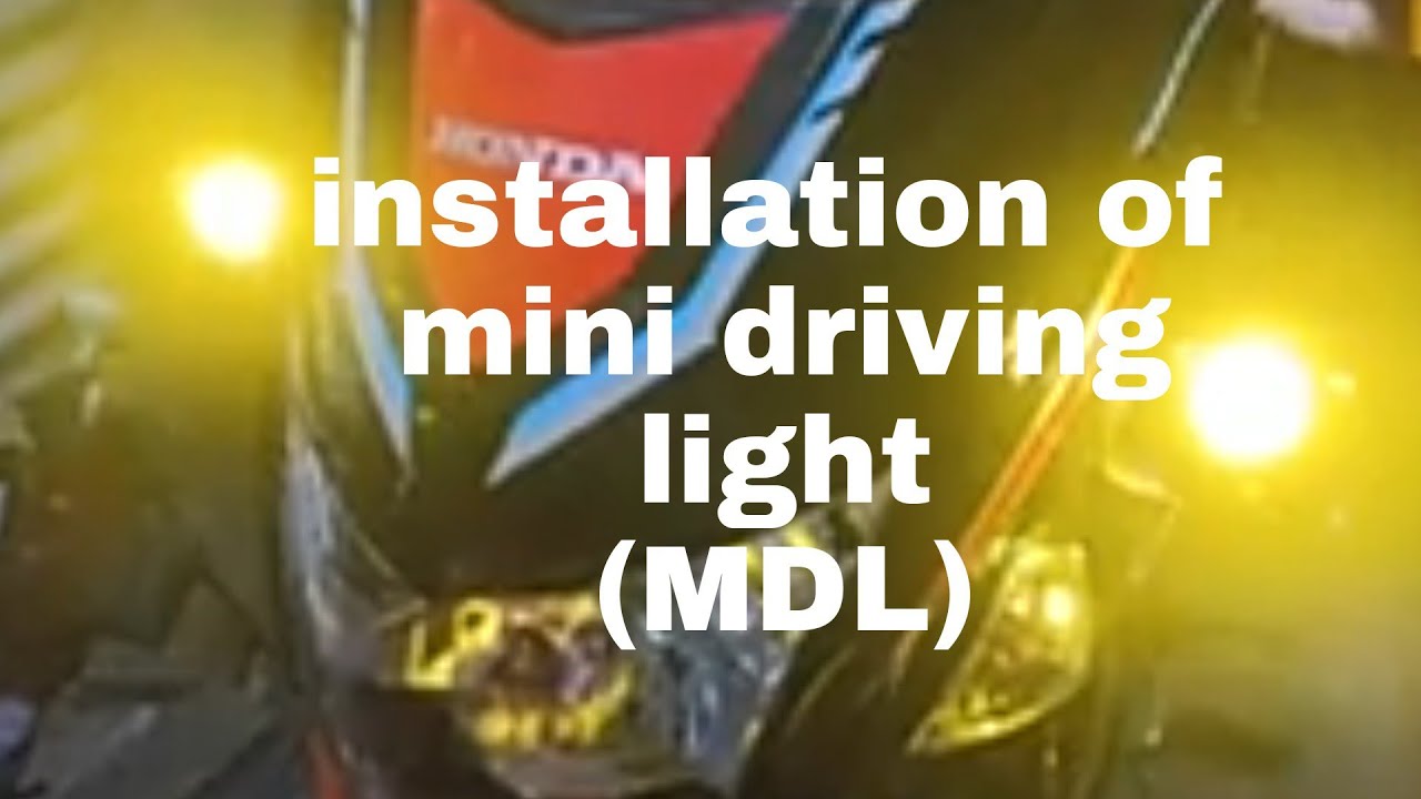 intallation of mini driving light,HONDA RS 125 FI YouTube