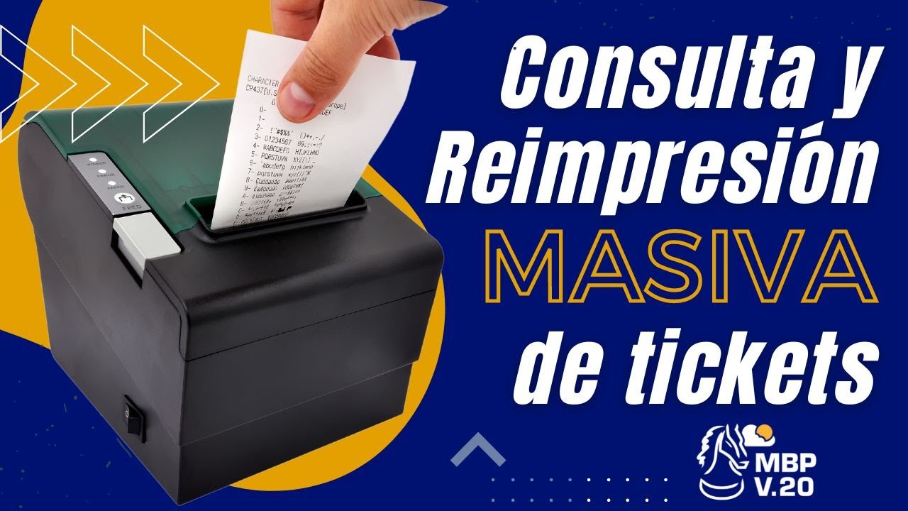 ⚡Consulta y Reimpresión masiva de Tickets | MyBusiness POS