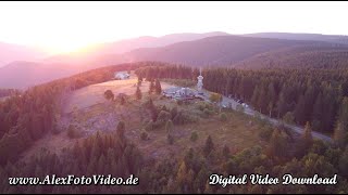 Digital video download for sale, Sunset in Black Forest Germany, Brend Turn, Unicat Drone video