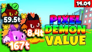 🤑 What is PIXEL DEMON VALUE in PET SIMULATOR X? (NORMAL, GOLD, RB and DM)