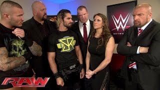 Randy Orton attends a business meeting with The Authority: Raw, February 23, 2015