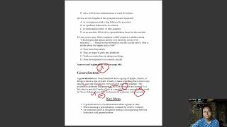 Reading part 7 pre-GED RLA Generalization and Inference