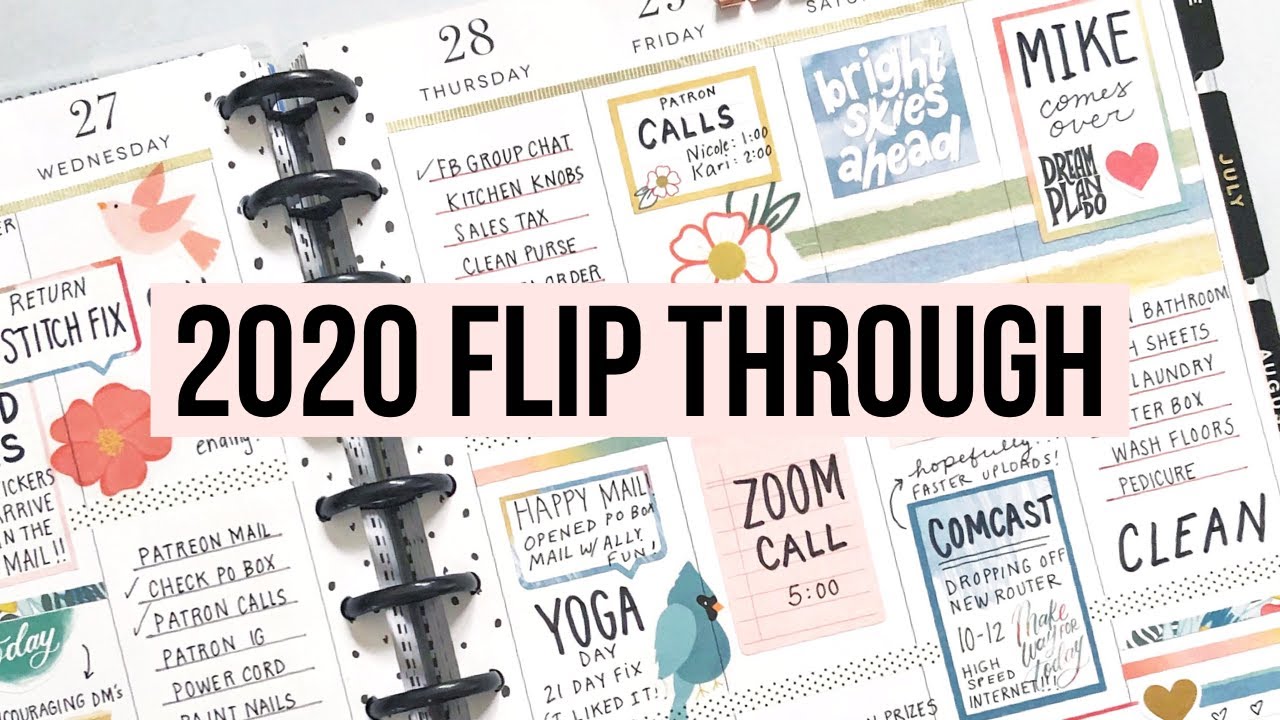 Пролистайте мой большой счастливый планировщик на 2020 год!