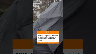 ANM: Cod galben de vânt în Dobrogea, Oltenia și Transilvania până luni seară