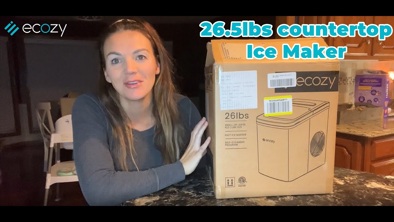 This 26.5lbs countertop Ice Maker from Ecozy is AMAZING! 