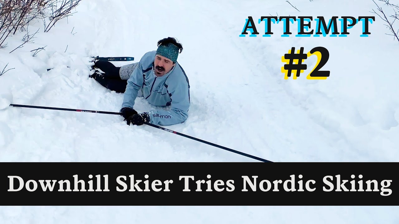 ⁣Downhill Skier Attempts Nordic Skiing! PART 2 of 3