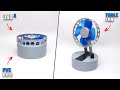 How To Make Rechargeable Table Fan From DC Motor At Home