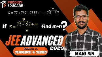 JEE Advanced 2023 Mathematics Paper 1 Question 10 Solution || #jeeadvanced2023  #sequenceseries