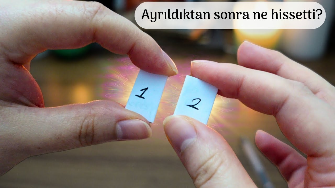 Ayrıldıktan sonra ne hissetti? Şu anda ne düşünüyor? Tarot Falı (Deste Seç)
