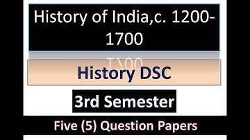 3rd Sem | History | 5 Previous Years