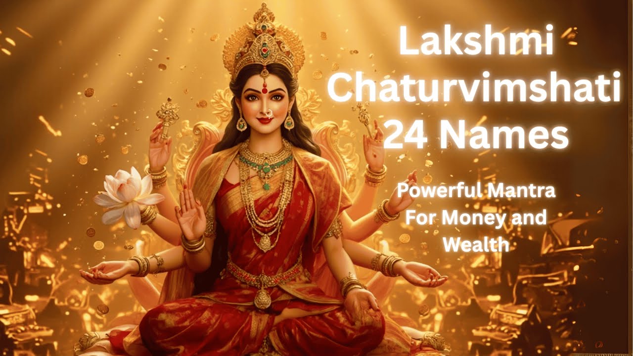 Lakshmi Chaturvimshati 24 Namavali | Lakshmi Devi Bilva Patra Leaves | Lakshmi puja | Navratri Song
