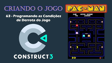 Construct 3 | Jogo Pac-Man | 63 - Programando as Condições de Derrota do Jogo