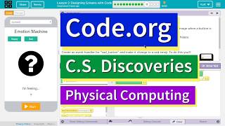 Designing Screens with Code Lesson 2.11 Tutorial with Answers Code.org CS Discoveries