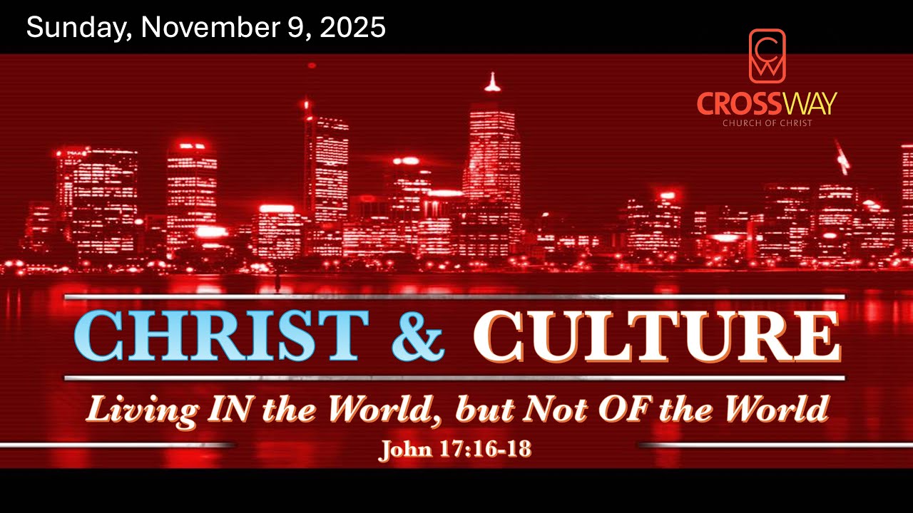 Crossway Church of Christ - Service 11/9/2025 - YouTube