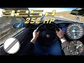 252hp  bmw e92 325d tuned stage 1  acceleration on german autobahn  100200 kmh