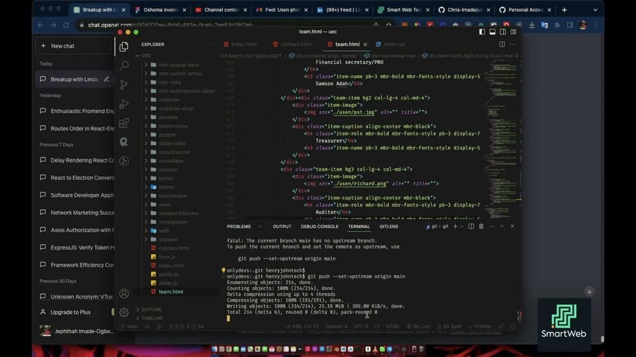 Chat gpt resolve git remote end hung up unexpectedly youtube