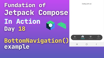 jetpack compose bottom navigation bar | android compose bottom navigation example | day18