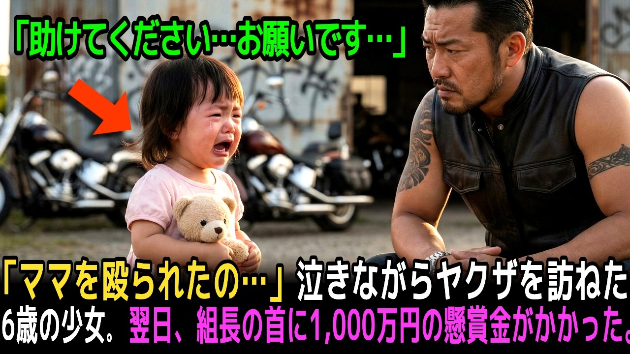 「ママを殴られたの…」泣きながらヤクザを訪ねた6歳の少女――翌日、組長の首に1,000万円の懸賞金がかかった。【感動する話】| ドラマ | シニアライフ | オーディオブック | 感動ストーリー |